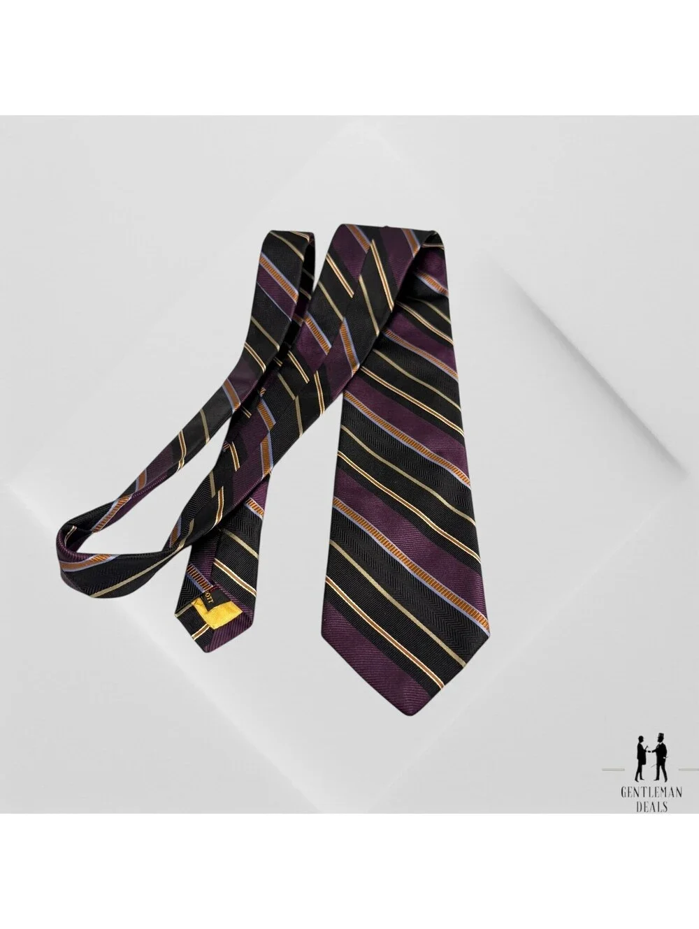 Robert Talbott Tie Best of Class Regimental Silk Made USA Striped Long 60x3.5